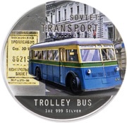 2 Dollars - Elizabeth II Trolley Bus, Niue, 2010 reverse image