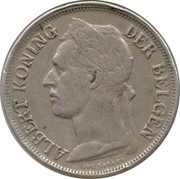 1 Franc - Albert I Dutch text obverse image