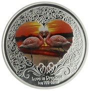 2 Dollars - Elizabeth II Flamingo, Niue, 2011 reverse image