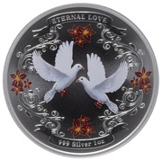 2 Dollars - Elizabeth II Eternal Love, Niue, 2011 reverse image