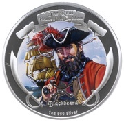 2 Dollars - Elizabeth II Blackbeard, Niue, 2011 reverse image