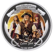 2 Dollars - Elizabeth II Calico Jack, Niue, 2011 reverse image