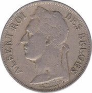 1 Franc - Albert I French text obverse image