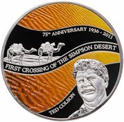 2 Dollars - Elizabeth II Ted Colson, Niue, 2011 reverse image