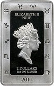 2 Dollars - Elizabeth II Virgo obverse image