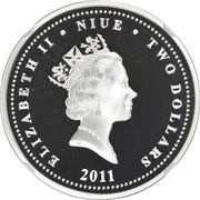 2 Dollars - Elizabeth II Emperor Palpatine obverse image