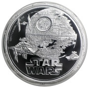 2 Dollars - Elizabeth II Death Star, Niue, 2011 reverse image