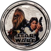 2 Dollars - Elizabeth II Han Solo and Chewbacca, Niue, 2011 reverse image