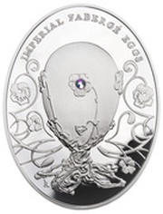 2 Dollars - Elizabeth II Pansy Egg, Niue, 2011 reverse image