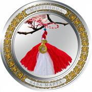 2 Dollars - Elizabeth II Martenitza, Niue, 2011 reverse image