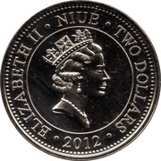 2 Dollar - Elizabeth II Lifetime of Service obverse image