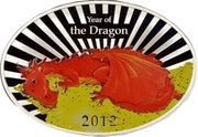 2 Dollars - Elizabeth II Year of the Dragon, Niue, 2012 reverse image