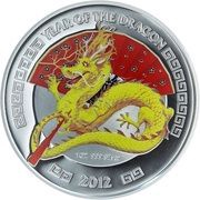 2 Dollars - Elizabeth II Year of the Dragon, Niue, 2012 reverse image