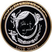 2 Dollars - Elizabeth II Love Notes, Niue, 2012 reverse image