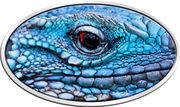 2 Dollars - Elizabeth II Blue Iguana, Niue, 2012 reverse image