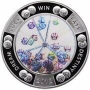 2 Dollars - Elizabeth II Lottery, Niue, 2012 reverse image