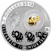 2 Dollars - Elizabeth II Elephant obverse image
