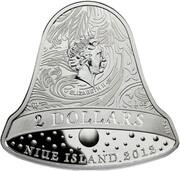 2 Dollars - Elizabeth II Christmas bell obverse image