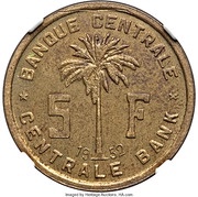 5 Francs Essai reverse image