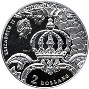 2 Dollars - Elizabeth II Amber Room obverse image