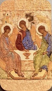 2 Dollars - Elizabeth II Orthodox shrines: Andrei Rublev's Trinity, Niue, 2012 reverse image