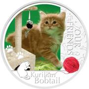 2 Dollars - Elizabeth II Kurilian Bobtail, Niue, 2012 reverse image
