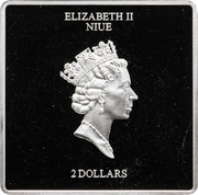 2 Dollars - Elizabeth II The Raising of the Cross: 2/3 obverse image