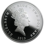 2 Dollars - Elizabeth II Cranes obverse image