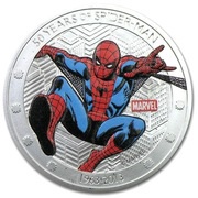 2 Dollars - Elizabeth II Spider-man, Niue, 2013 reverse image