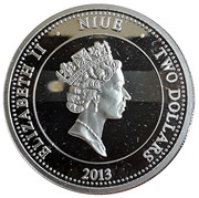 2 Dollars - Elizabeth II Year of the Snake obverse image