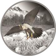 2 Dollars - Elizabeth II Peregrine Falcon, Niue, 2013 reverse image