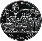 2 Dollars - Elizabeth II Ark of the Covenant obverse image