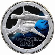 2 Dollars - Elizabeth II Hammer Head Shark, Niue, 2013 reverse image