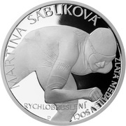 2 Dollars - Elizabeth II Martina Sablikova, Niue, 2014 reverse image