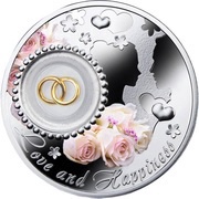 2 Dollars - Elizabeth II Wedding, Niue, 2014 reverse image
