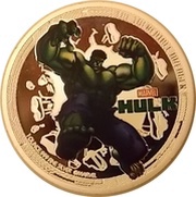 2 Dollars - Elizabeth II Hulk, Niue, 2014 reverse image