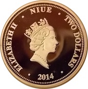 2 Dollars - Elizabeth II Iron Man obverse image