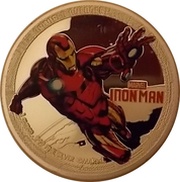 2 Dollars - Elizabeth II Iron Man, Niue, 2014 reverse image