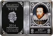 2 Dollars - Elizabeth II William Shakespeare obverse image