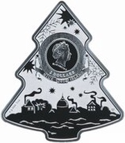 2 Dollars - Elizabeth II Christmas Tree obverse image