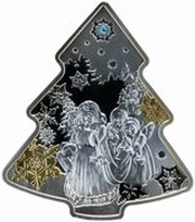 2 Dollars - Elizabeth II Christmas Tree, Niue, 2014 reverse image