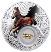 2 Dollars - Elizabeth II Year of the Horse, Niue, 2014 reverse image
