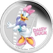 2 Dollars - Elizabeth II Daisy Duck, Niue, 2014 reverse image