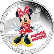 2 Dollars - Elizabeth II Minnie Mouse, Niue, 2014 reverse image