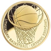 2 Dollars - Elizabeth II Lithuanian Basketball, Niue, 2014 reverse image