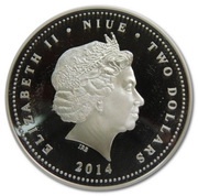 2 Dollars - Elizabeth II Black Rhinoceros obverse image