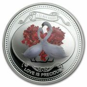 2 Dollars - Elizabeth II Swans, Niue, 2014 reverse image