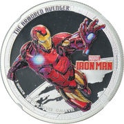 2 Dollars - Elizabeth II Iron Man, Niue, 2014 reverse image
