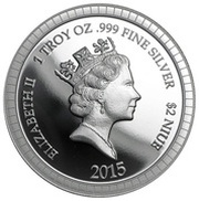2 Dollars - Elizabeth II The Godfather obverse image