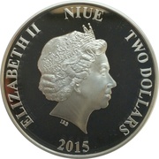 2 Dollars - Elizabeth II Pygmy Hippopotamus obverse image